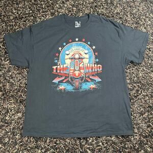 The Who North American Farewell Tour Los Angeles Sz 3XL Black Shirt New